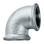 Galvanised Malleable 90D F x F Elbow 2" - Click Image to Close